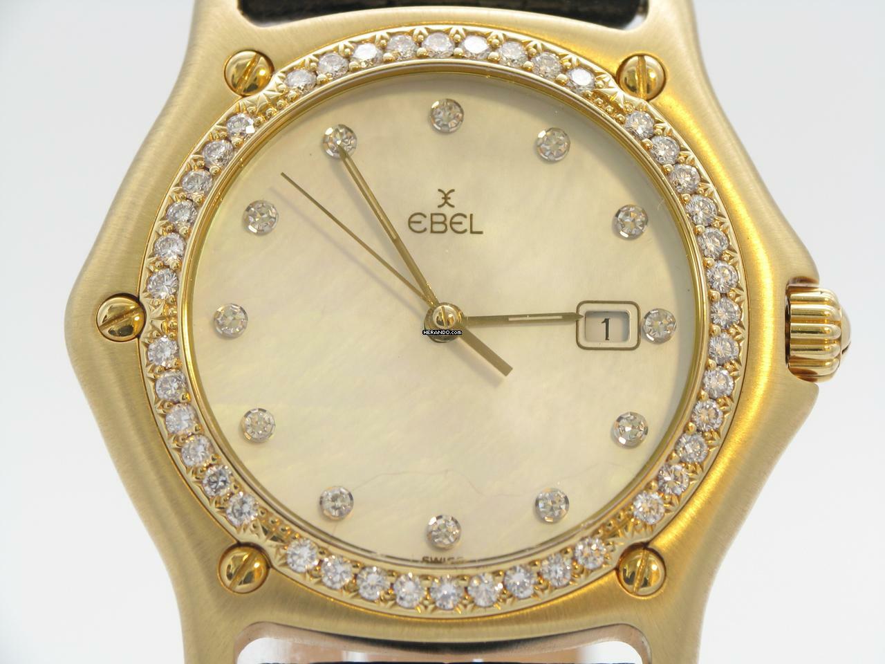 Thumbnail von Ebel 1911 18kt Gold Quarz Herrenuhr </h1>