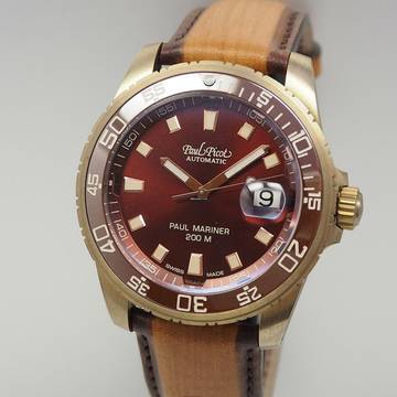  Paul Picot Paul Mariner III Bronze NEU Box+Papiere </h1> 