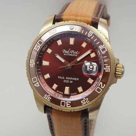  Paul Picot Paul Mariner III Bronze NEU Box+Papiere </h1> 