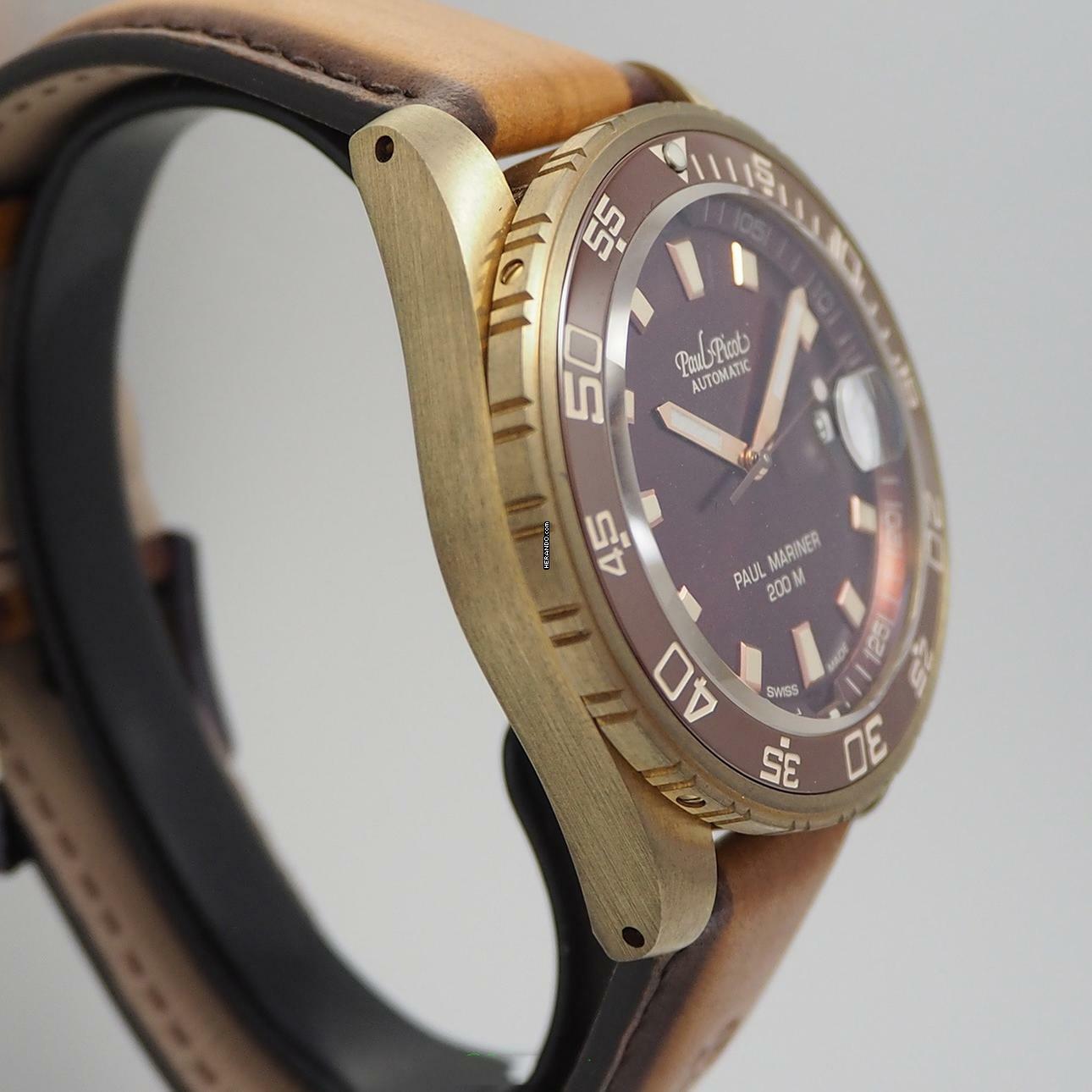 Thumbnail von Paul Picot Paul Mariner III Bronze NEU Box+Papiere </h1>