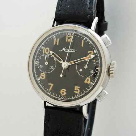  Minerva Military Chronograph Vintage </h1> 