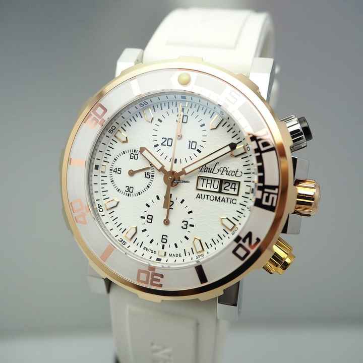  Paul Picot Yachtman III Chronograph - Stahl Gold Box+Papiere NEU </h1> 
