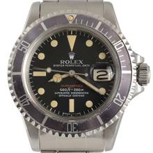 Thumbnail von Rolex Submariner Date 1680 MK5 red written dial Full Set 1972's </h1>