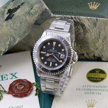 Thumbnail von Rolex Submariner Date 1680 MK5 red written dial Full Set 1972's </h1>