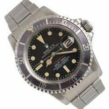 Thumbnail von Rolex Submariner Date 1680 MK5 red written dial Full Set 1972's </h1>