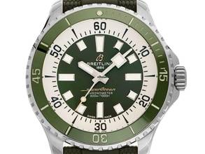 Thumbnail von Breitling Superocean Green Ref.A17376A31L1S1 2024 Full Set Ungetragen