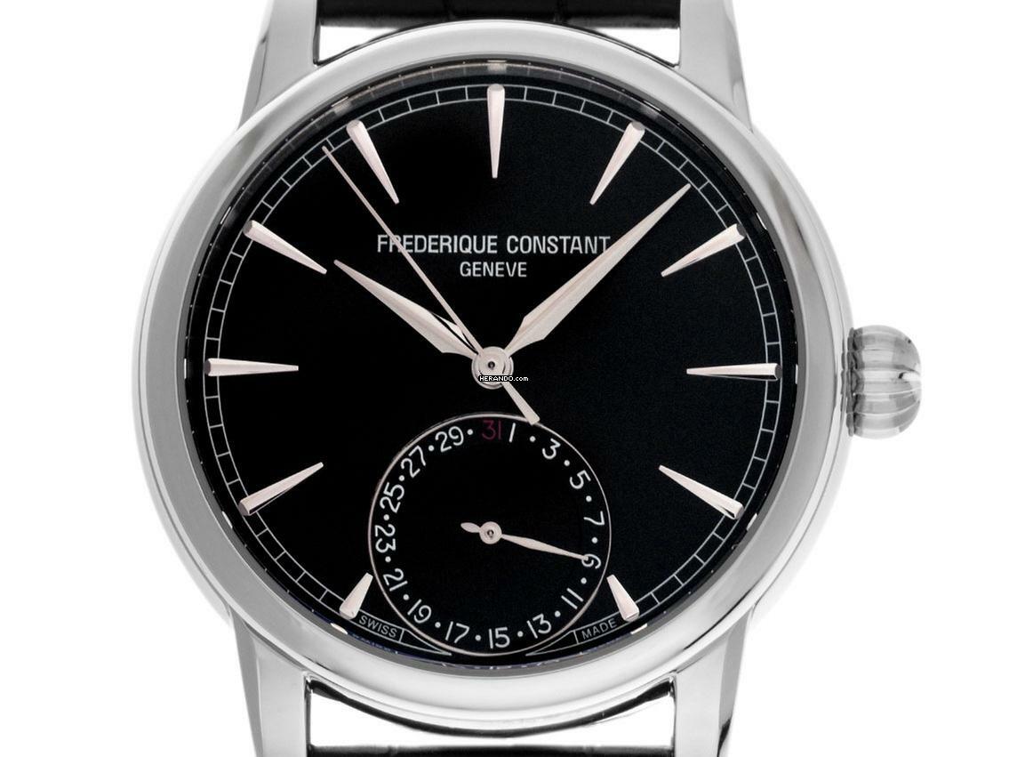  Frederique Constant Manufacture Classic Date Stahl Automatik Armband Krokoleder Faltschließe Ref.FC-706B3H6 Box&Pap Full Set Neu 