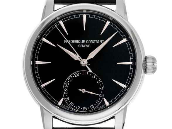  Frederique Constant Manufacture Classic Date Stahl Automatik Armband Krokoleder Faltschließe Ref.FC-706B3H6 Box&Pap Full Set Neu 