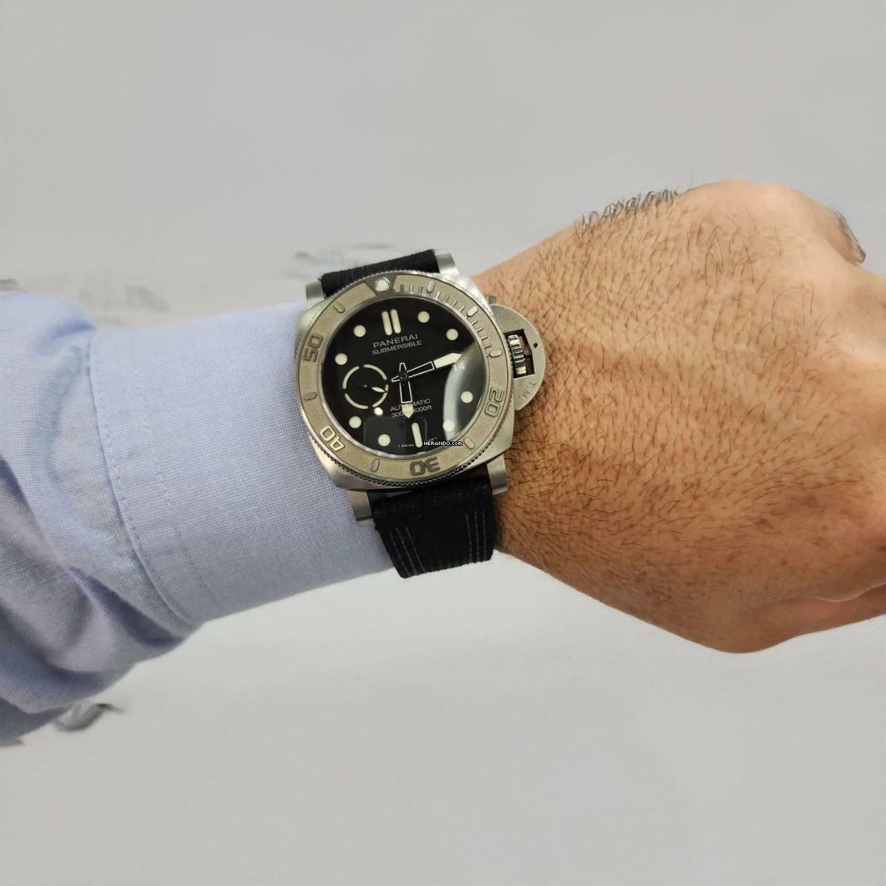 Thumbnail von Panerai Submersible Mike Horn Edition 47mm Automático Completo