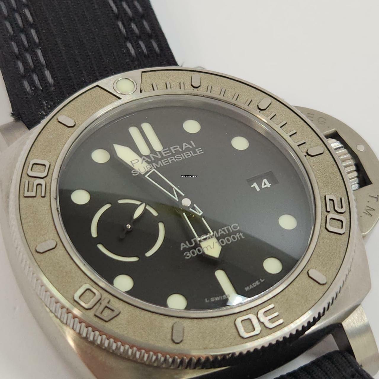 Thumbnail von Panerai Submersible Mike Horn Edition 47mm Automático Completo