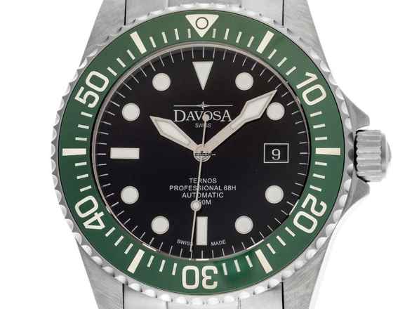  Davosa Ternos Professional 68H Stahl Automatik Armband Stahl 42mm Ref.161.538.70 Box&Pap. Full Set Neu 