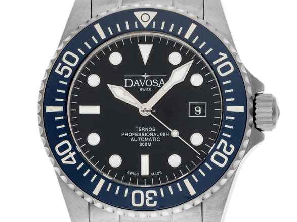  Davosa Ternos Professional 68H Stahl Automatik Armband Stahl 42mm Ref.161.538.40 Box&Pap. Full Set Neu 