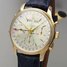 Thumbnail von Sinn Triple Date Chronograph Vintage 1960 Gold 14k/585 by Gallet RARE </h1>