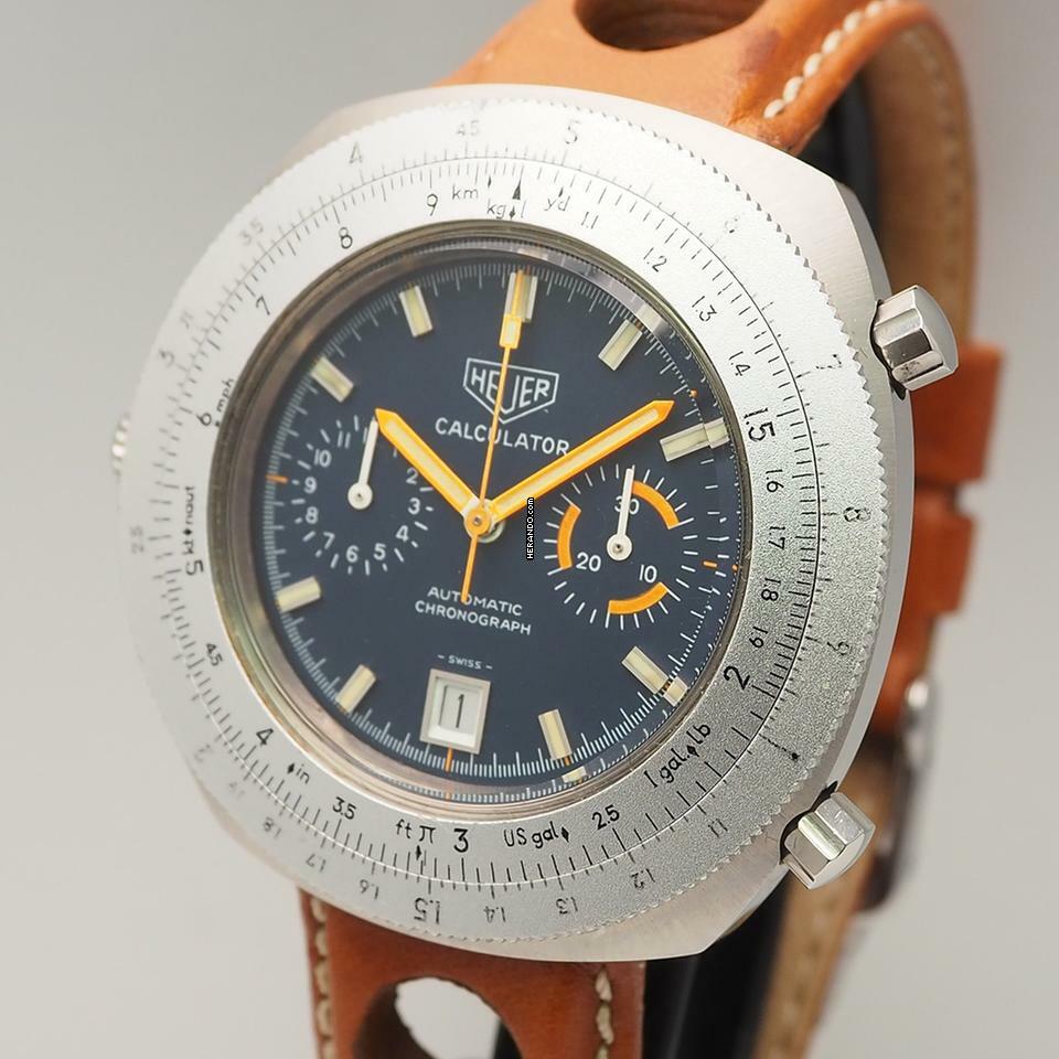 Thumbnail von Heuer Calculator Chronograph Buren Cal.15 110.663 </h1>