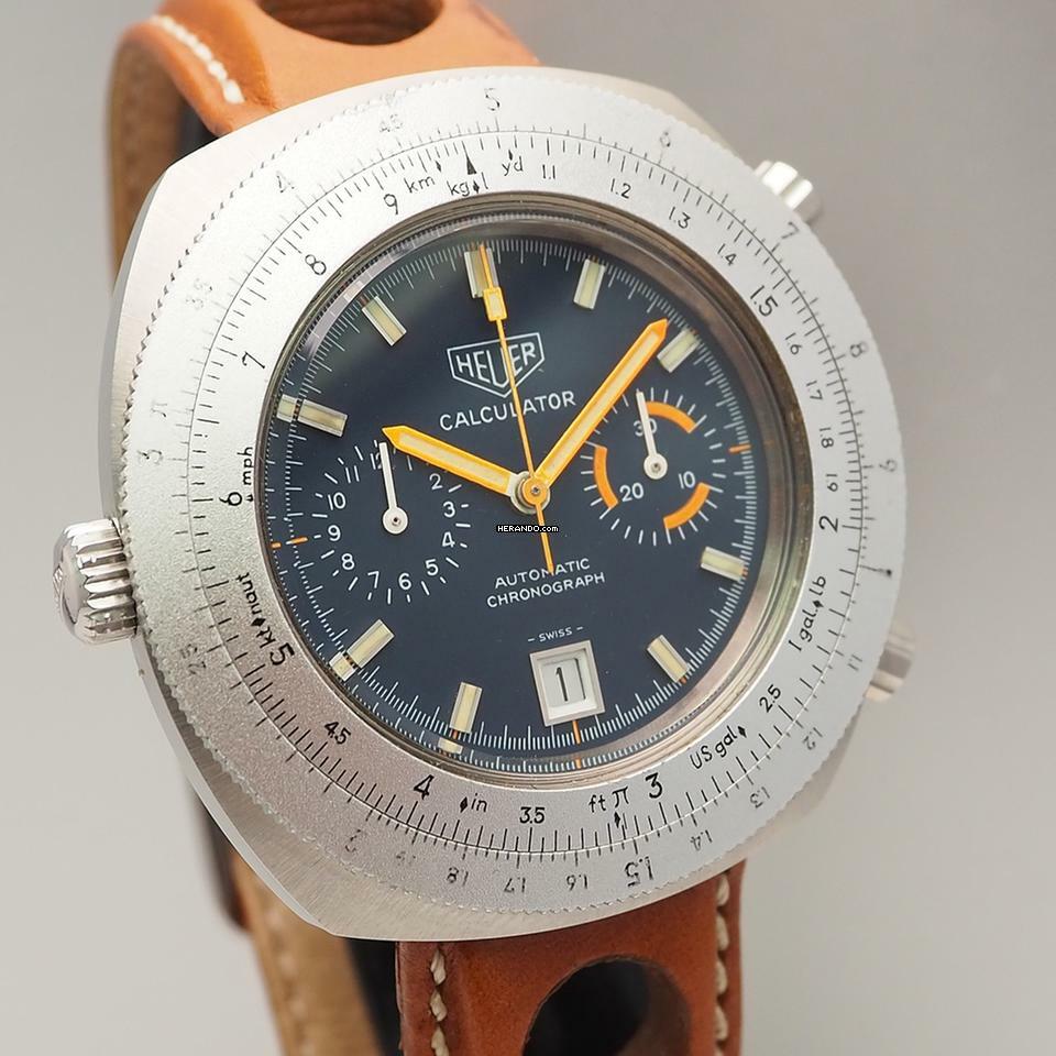 Thumbnail von Heuer Calculator Chronograph Buren Cal.15 110.663 </h1>