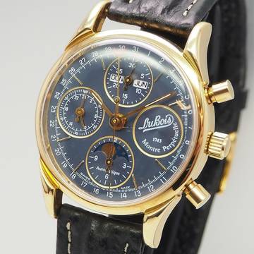  DuBois et fils & Fils Edition Anniversary Vollkalender Chronograph Gold 18k/750 near NOS </h1> 