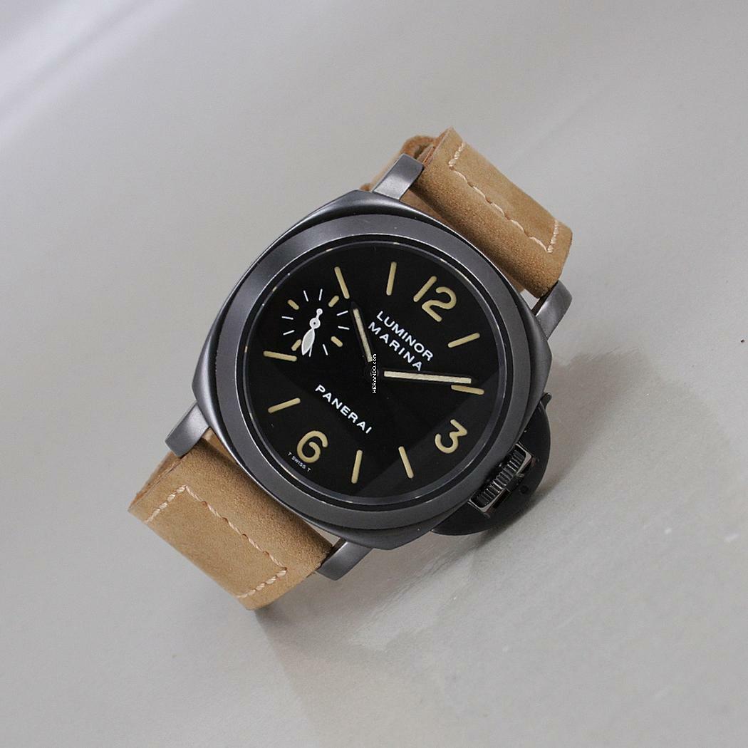  Panerai Luminor Marina PAM00004 Ø 44 mm PVD Tritium Full Set Top Zustand </h1> 