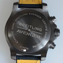 Thumbnail von Breitling Super Avenger 48 Night Mission Chronograph blue dial Full Set 2020’s </h1>