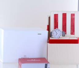 Thumbnail von Omega De Ville Trésor 39mm Dresswatch Lady Silver Rose Dial Diamond Case B+P