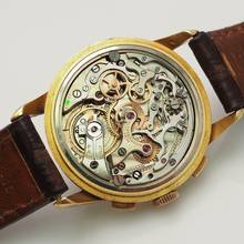 Thumbnail von Ulysse Nardin Triple Date Chronograph Vintage um 1940 Gold 18k/750 RARE