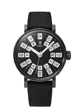  Robot Graphic Analog Black 