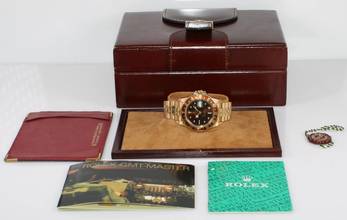 Thumbnail von Rolex GMT-Master 18k Tigerauge ref. 16758 BJ: 1984 - unpolierter Neuzustand