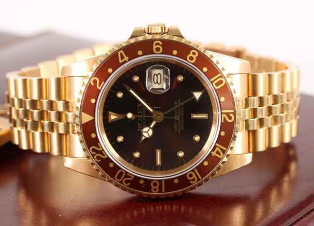  Rolex GMT-Master 18k Tigerauge ref. 16758 BJ: 1984 - unpolierter Neuzustand  