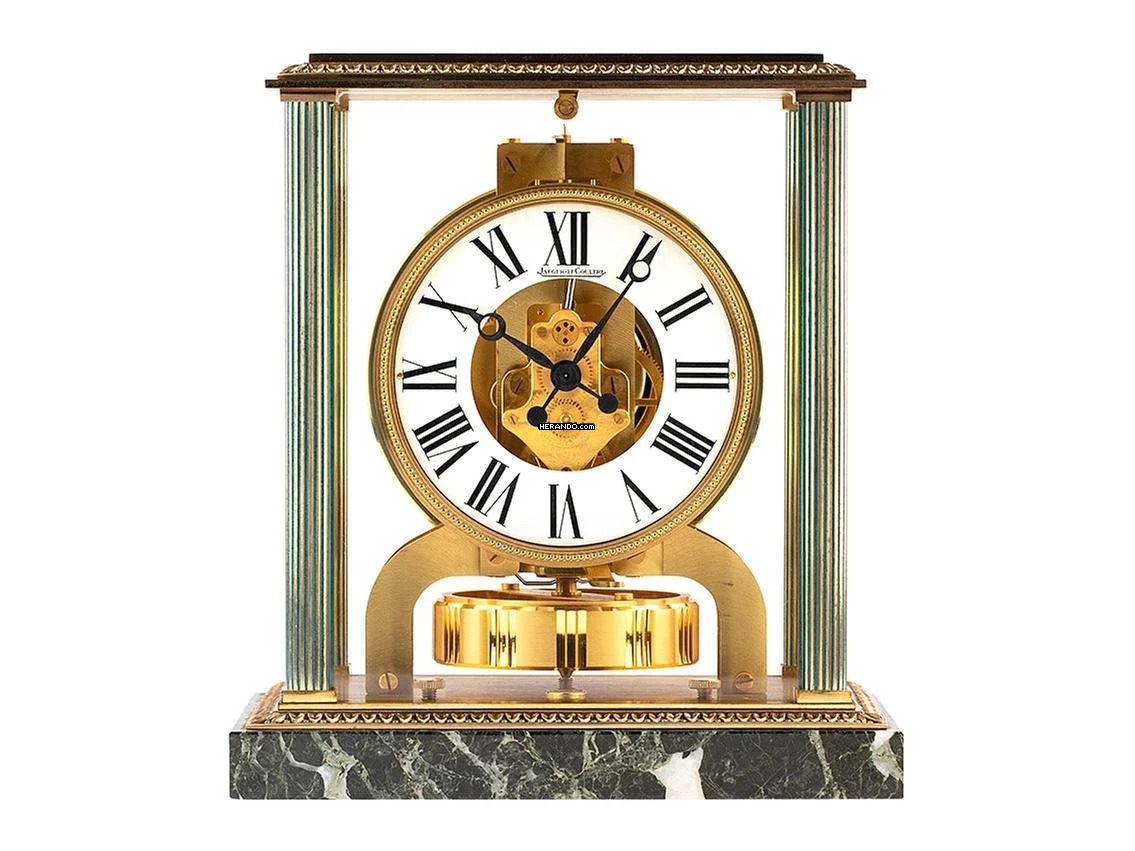 Jaeger-LeCoultre Atmos Vendome Empire Messing Gelbgold Marmor Ref.5812 Vintage Bj.1969 Beschreibung </h1>