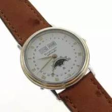 Thumbnail von Blancpain Villeret Automatik Vollkalender Mondphase 34 mm Herrenuhr Stahl Gold mit Straussenband TOP </h1>