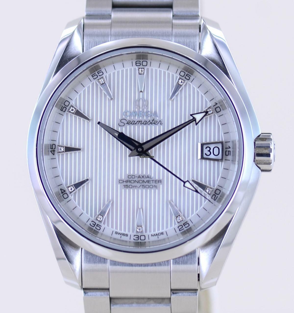  Omega Seamaster Aqua Terra 150M Co-Axial 38,5 mm Diamond MOP Dial Cal 8500 B+P </h1> 
