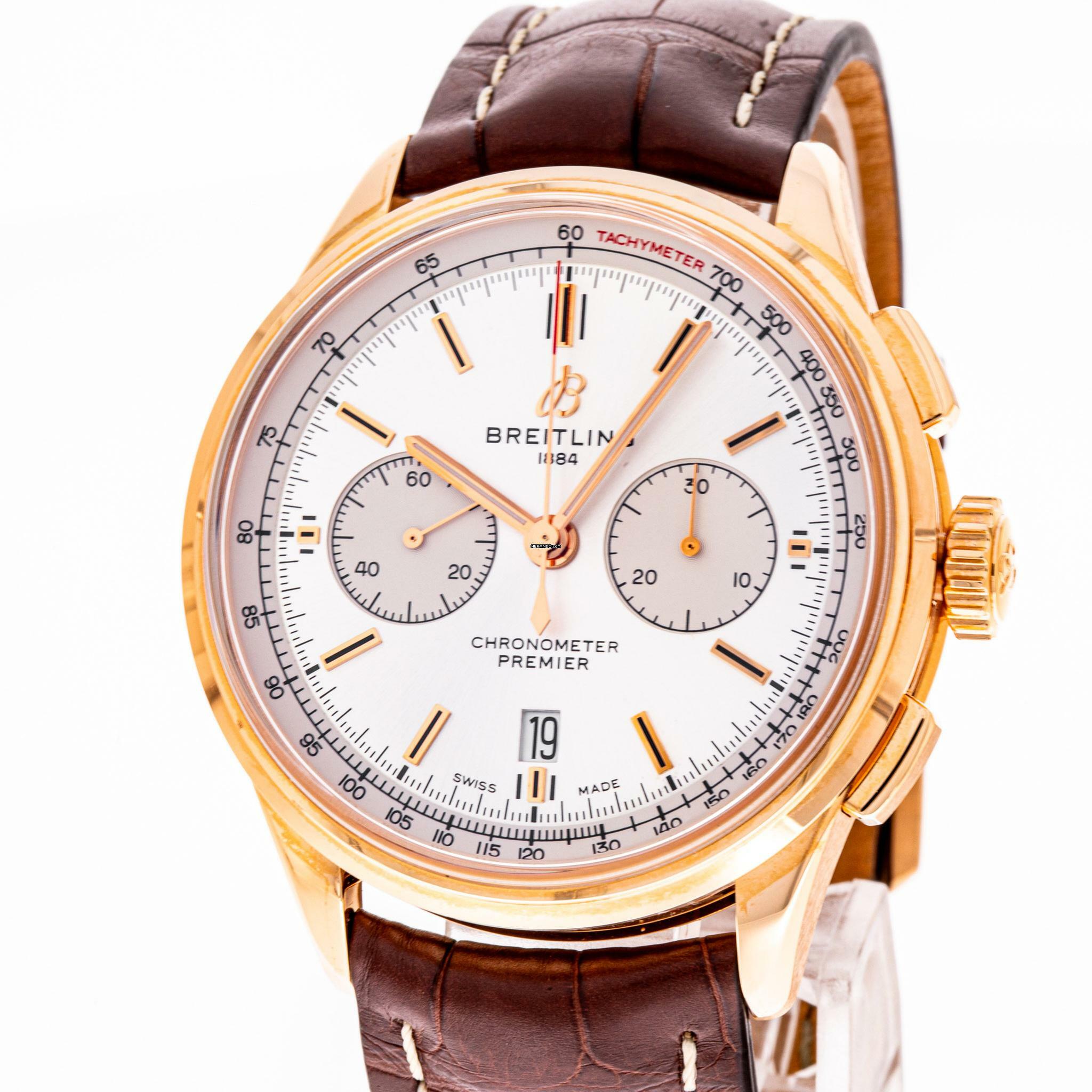  Breitling Premier B01 Chronograph 42 Rose Gold RB0118371G1P2 Limited Edition NEW 2024 Full Set 