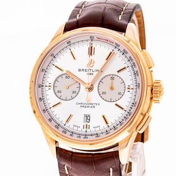  Breitling Premier B01 Chronograph 42 Rose Gold RB0118371G1P2 Limited Edition NEW 2024 Full Set 