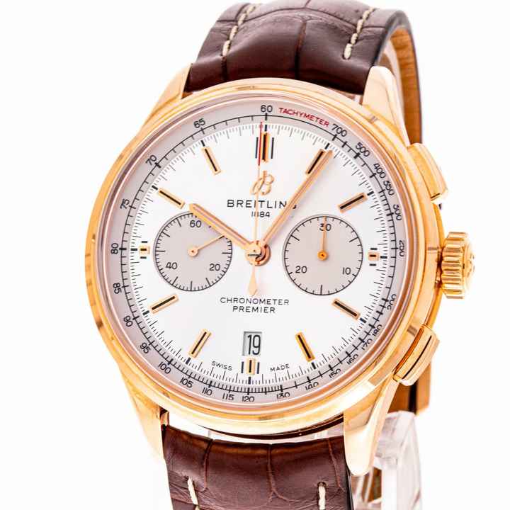  Breitling Premier B01 Chronograph 42 Rose Gold RB0118371G1P2 Limited Edition NEW 2024 Full Set 