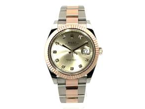 Thumbnail von Rolex Datejust 41 Edelstahl Everose-Gold Ref. 126331 Sundust Diamant </h1>
