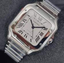 Thumbnail von Cartier Santos WSSA0029 - Medium - Silver Dial Unworn/New Condition - Full Set 3/2026