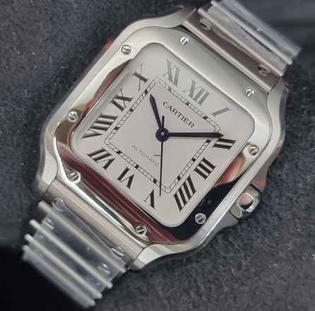  Cartier Santos WSSA0029 - Medium - Silver Dial Unworn/New Condition - Full Set 3/2026 