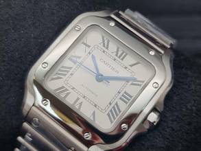 Thumbnail von Cartier Santos WSSA0029 - Medium - Silver Dial Unworn/New Condition - Full Set 2/2026