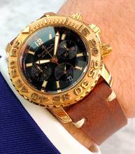 Thumbnail von Blancpain Air Command Chronograph Rose Gold ref 2285 Automatic FULL SET - LIMITED Edition 2285