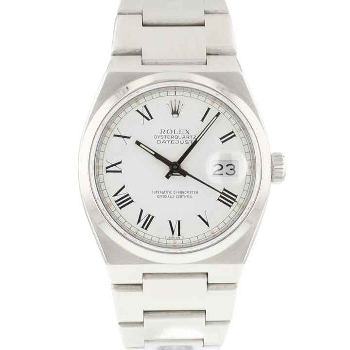  Rolex Datejust Oysterquartz Steel White Buckley Dial  
