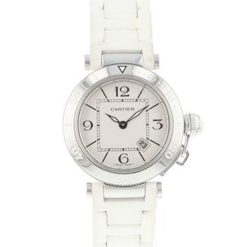  Cartier Pasha Seatimer Steel White Dial </h1> 