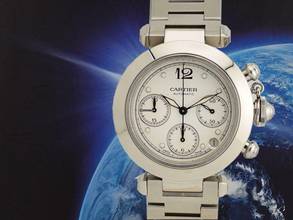 Thumbnail von Cartier Pasha C 2412 Chronograph 36mm - Like New