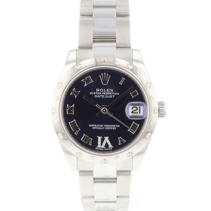  Rolex Datejust 31 Oyster Purple Dial Diamonds </h1> 