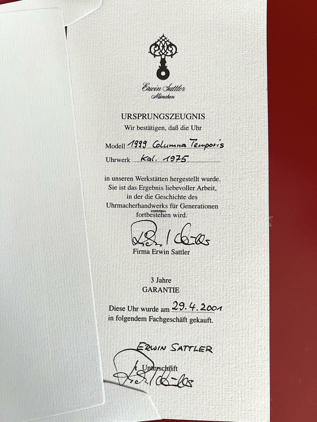 Thumbnail von Erwin Sattler Columna Temporis </h1>