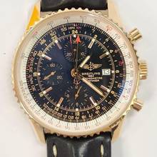 Thumbnail von Breitling Navitimer World GMT Ouro Rosé Edição de 100 Unidades 46mm Completo