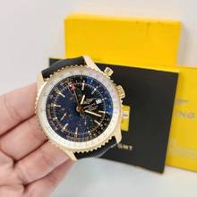 Thumbnail von Breitling Navitimer World GMT Ouro Rosé Edição de 100 Unidades 46mm Completo