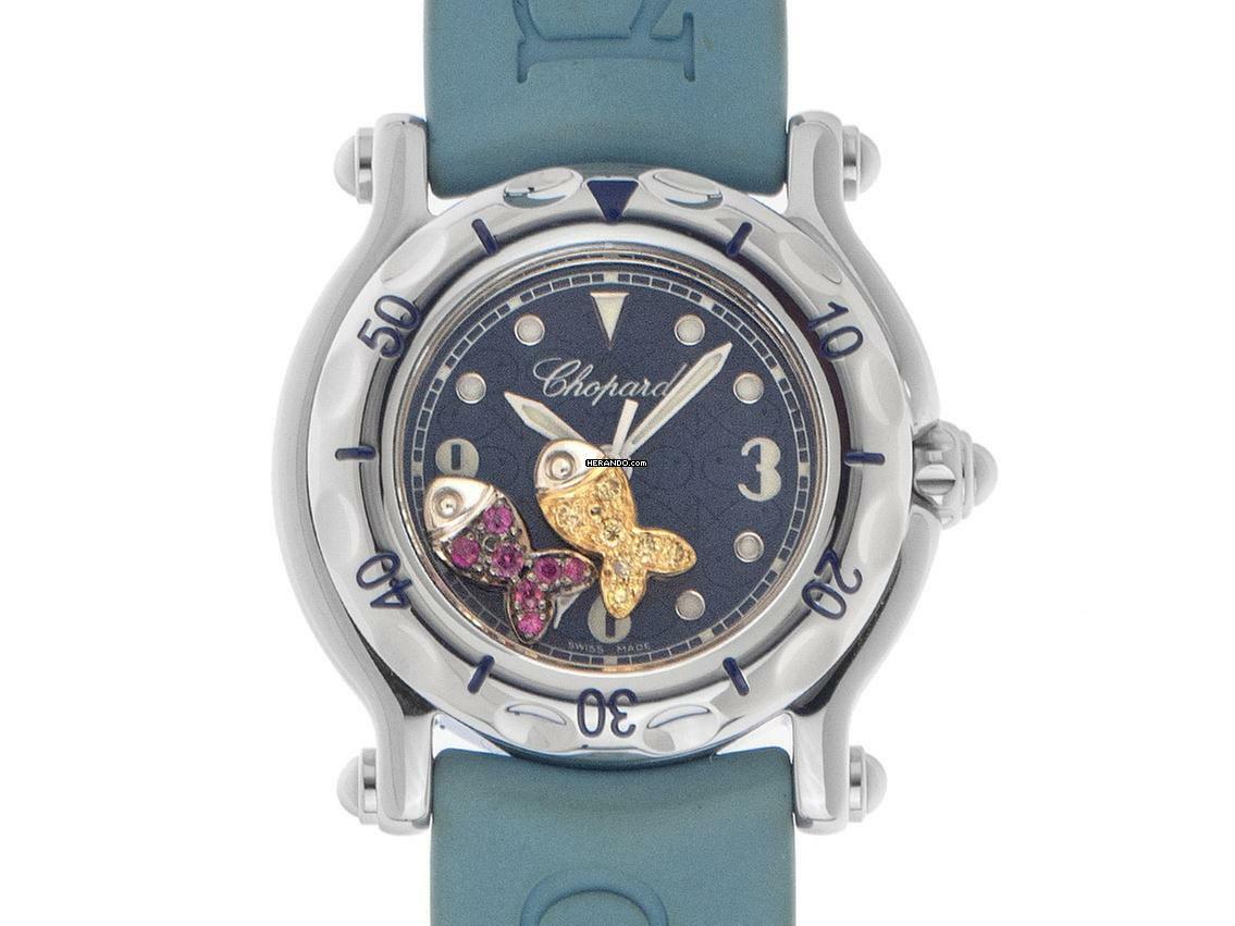  Chopard Happy Sport Fish Edition Ref.27-8923-402 2002 Full Set wie Neu Vintage </h1> 