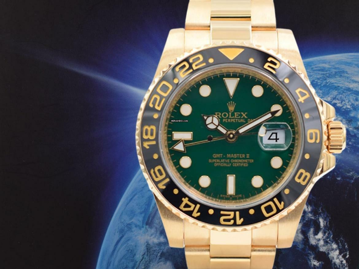  Rolex GMT-Master II 116718ln Green 2011 - Full Set </h1> 