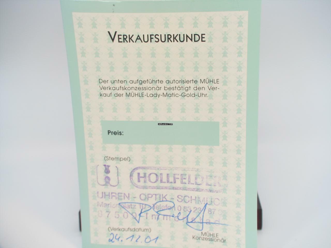 Thumbnail von Mühle Glashütte Nautische Instrumente Lady-Matic-Gold </h1>