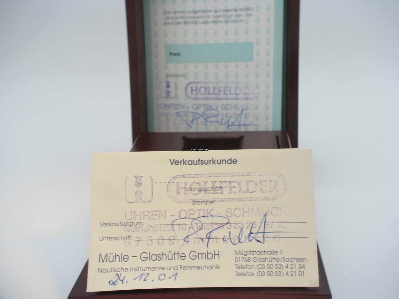 Thumbnail von Mühle Glashütte Nautische Instrumente Lady-Matic-Gold </h1>