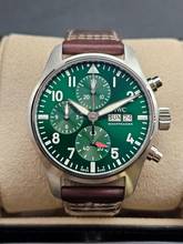 Thumbnail von IWC Fliegeruhr Chronograph Pilot Chronograph 41mm IW388103 Green Dial Unworn/New Condition Full Set 1-2026